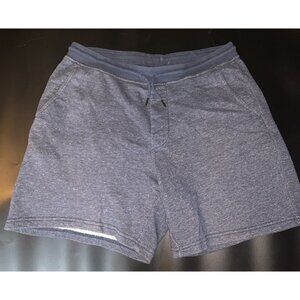 Patagonia Mahnya Navy Blue Organic Cotton Blend Fleece Sweat Shorts Size M